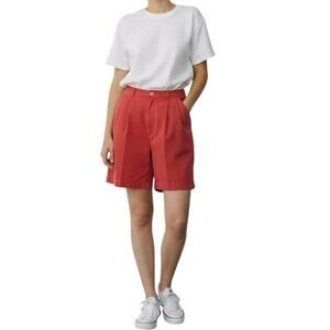 Adidas Golf Shorts Cords Corduroy Tencel High Waisted Burnt Orange VTG Women 8